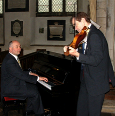 Roger Stimson and Fergus Black at concert